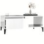Voir la diapositive 4 : VIDAXL Table basse Blanc brillant 90x50x36,5 cm Bois d'ingenierie