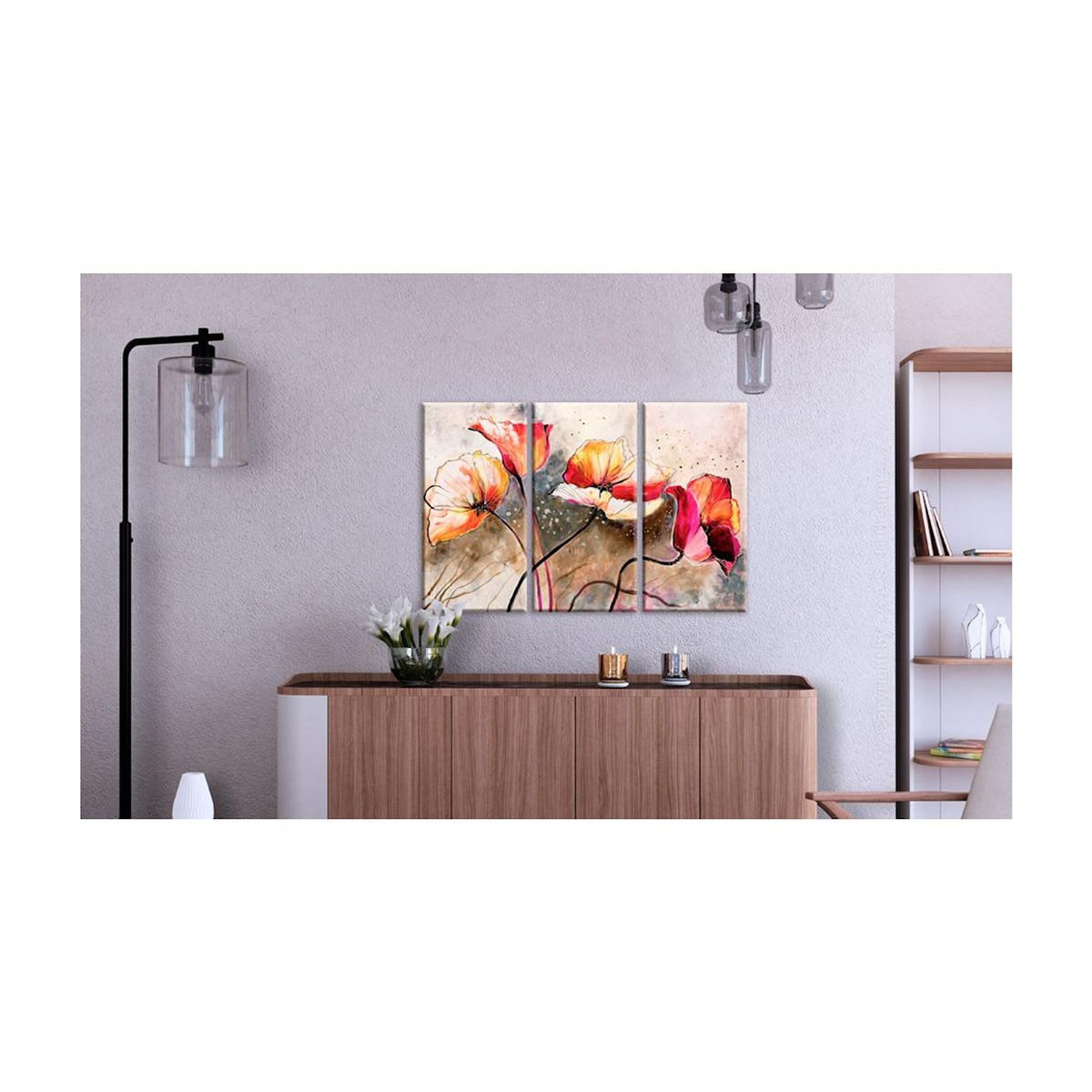 Paris Prix Tableau Imprimé  Dans des Coquelicots