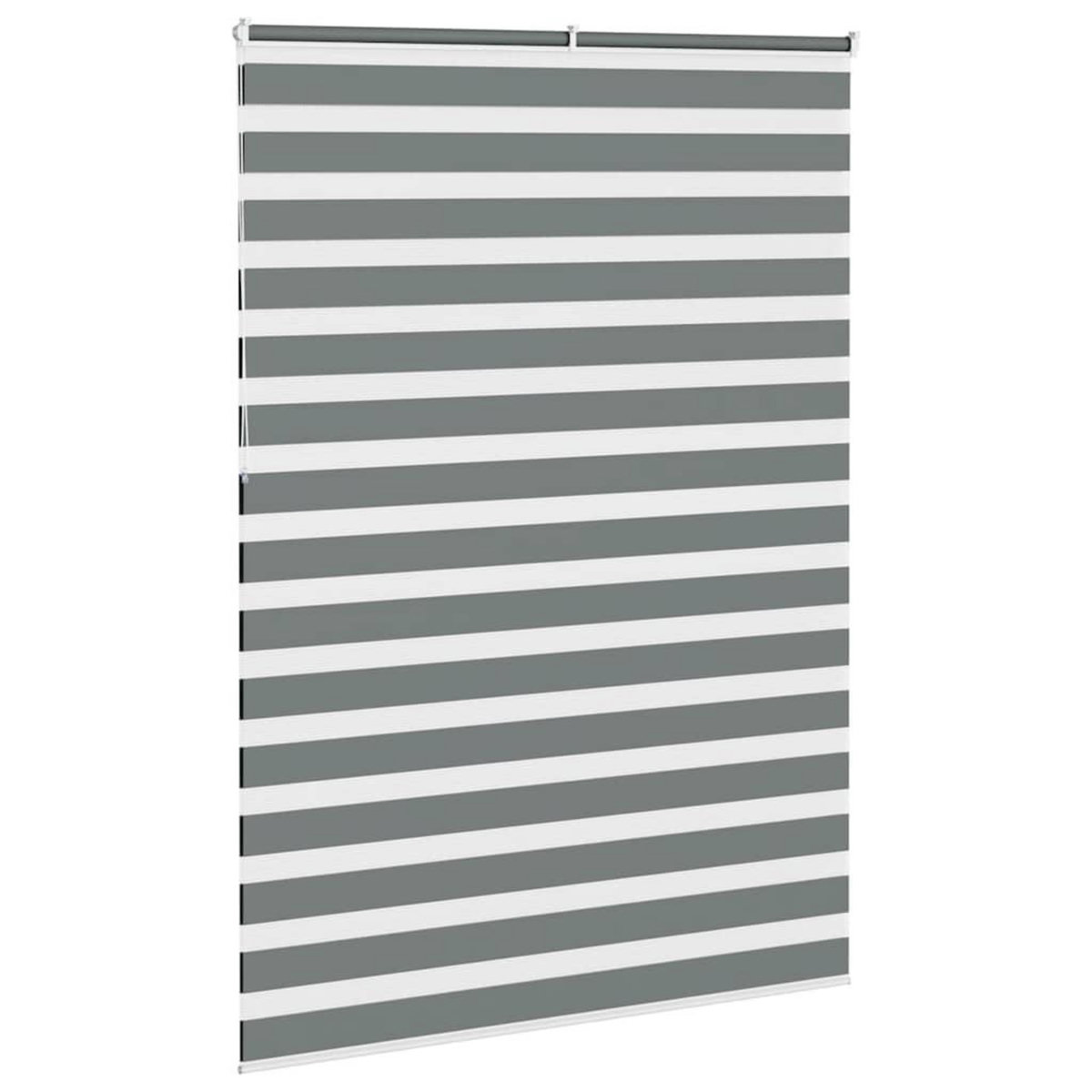 VIDAXL Store zebre gris fonce largeur du tissu 155,9 cm polyester