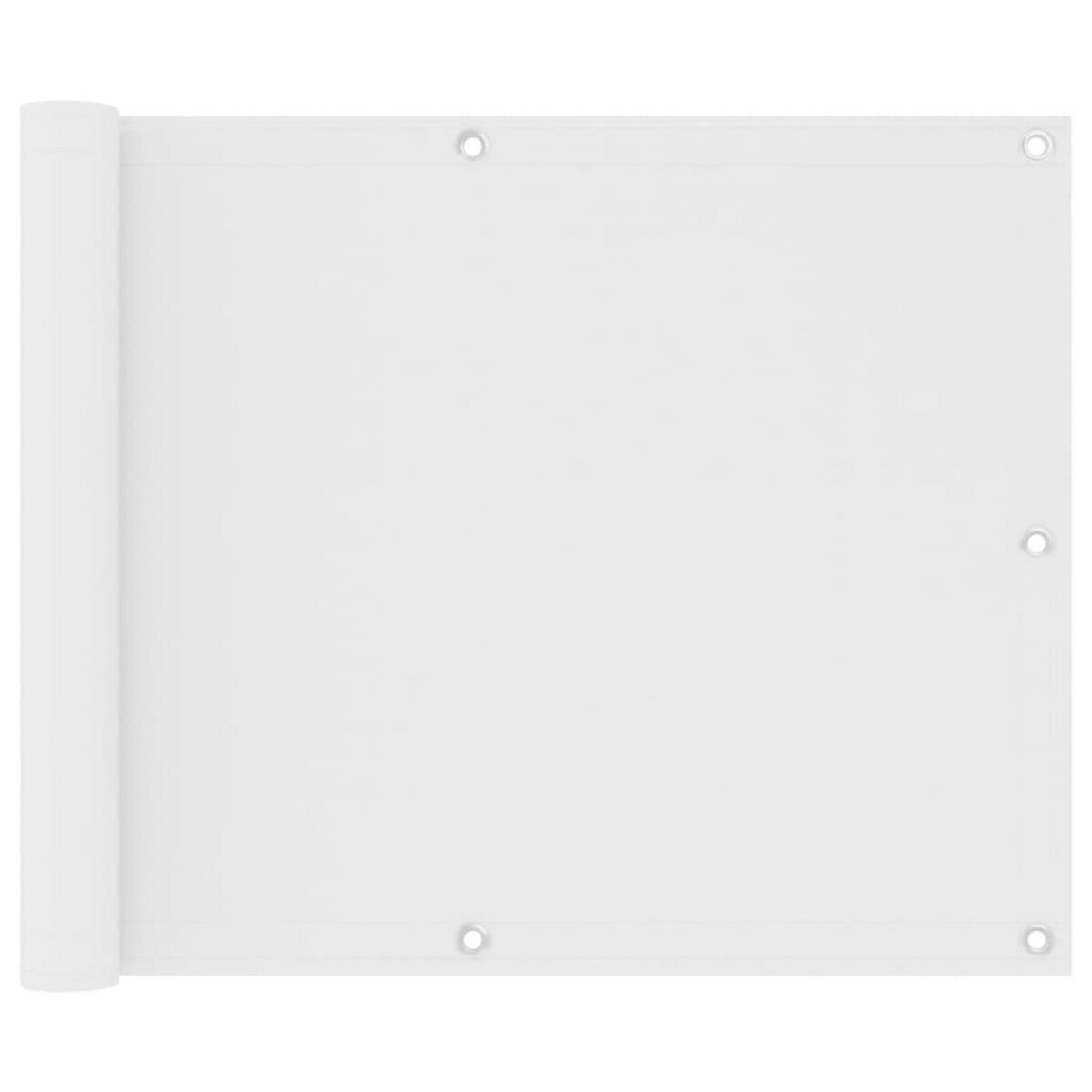 VIDAXL Ecran de balcon Blanc 75x600 cm Tissu Oxford