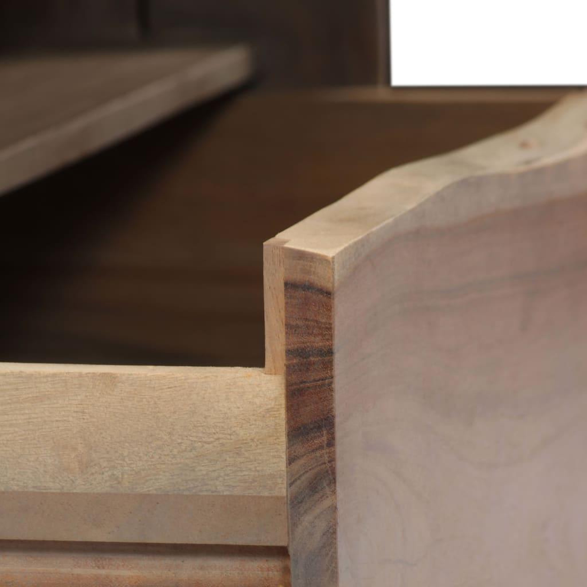 Voir la diapositive 5 : VIDAXL Table basse Acacia massif Bord assorti 90x50x40 cm Gris