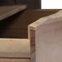 Voir la diapositive 5 : VIDAXL Table basse Acacia massif Bord assorti 90x50x40 cm Gris