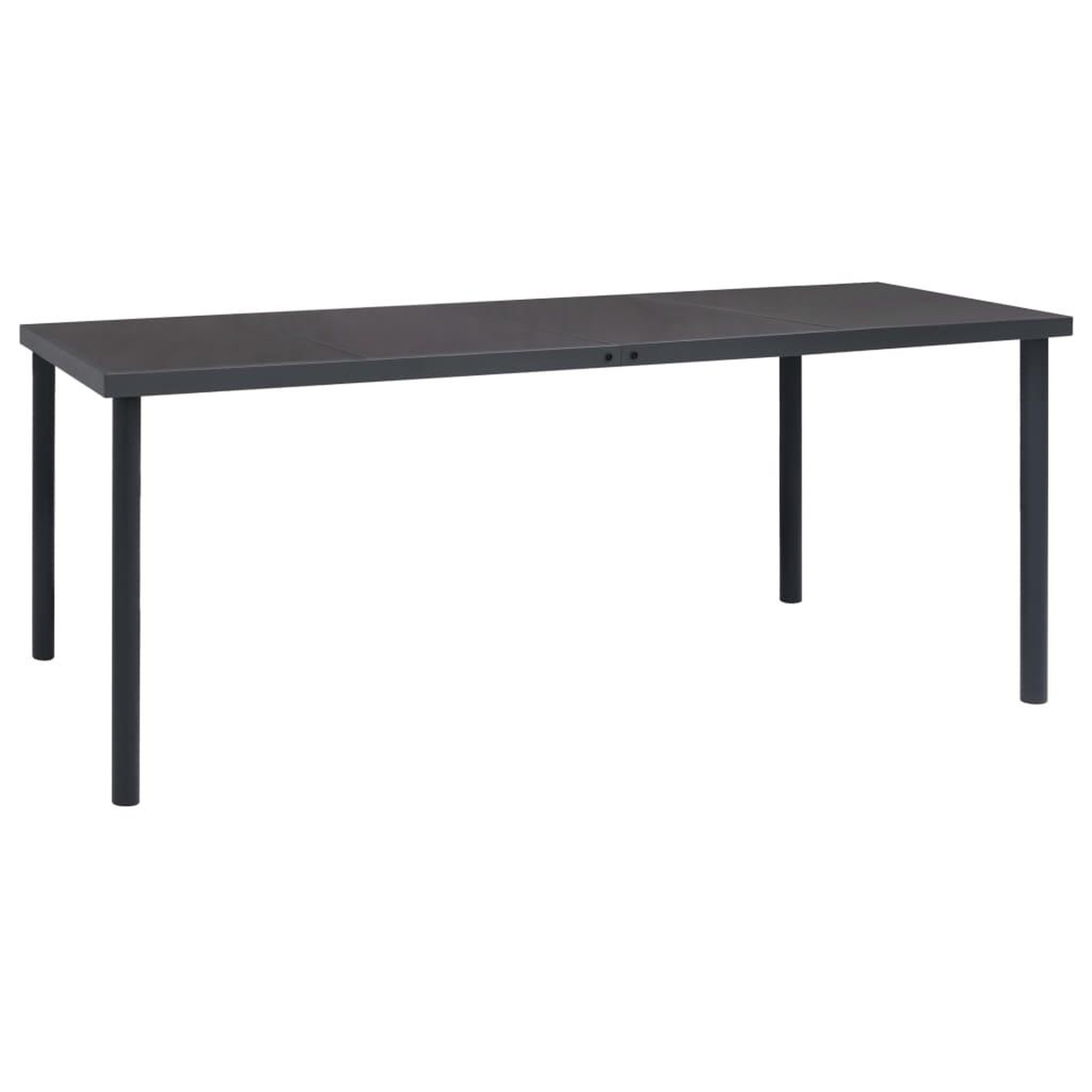 Voir la diapositive 3 : VIDAXL Mobilier de salle a manger d'exterieur 9 pcs Acier