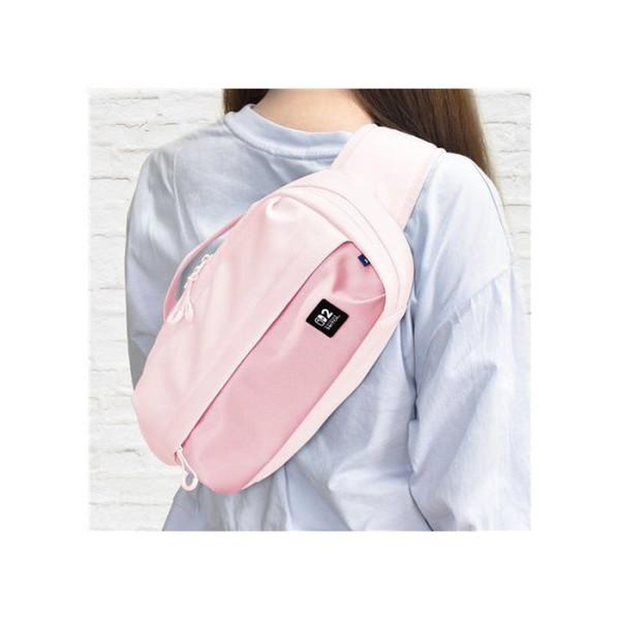 Voir la diapositive 6 : HORI Sac adventure - nintendo switch 2 - hori - rangement console et accessoires - rose cozy pink