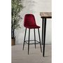 Voir la diapositive 2 : DIVERS Tabouret de bar en velours vintage Inoui