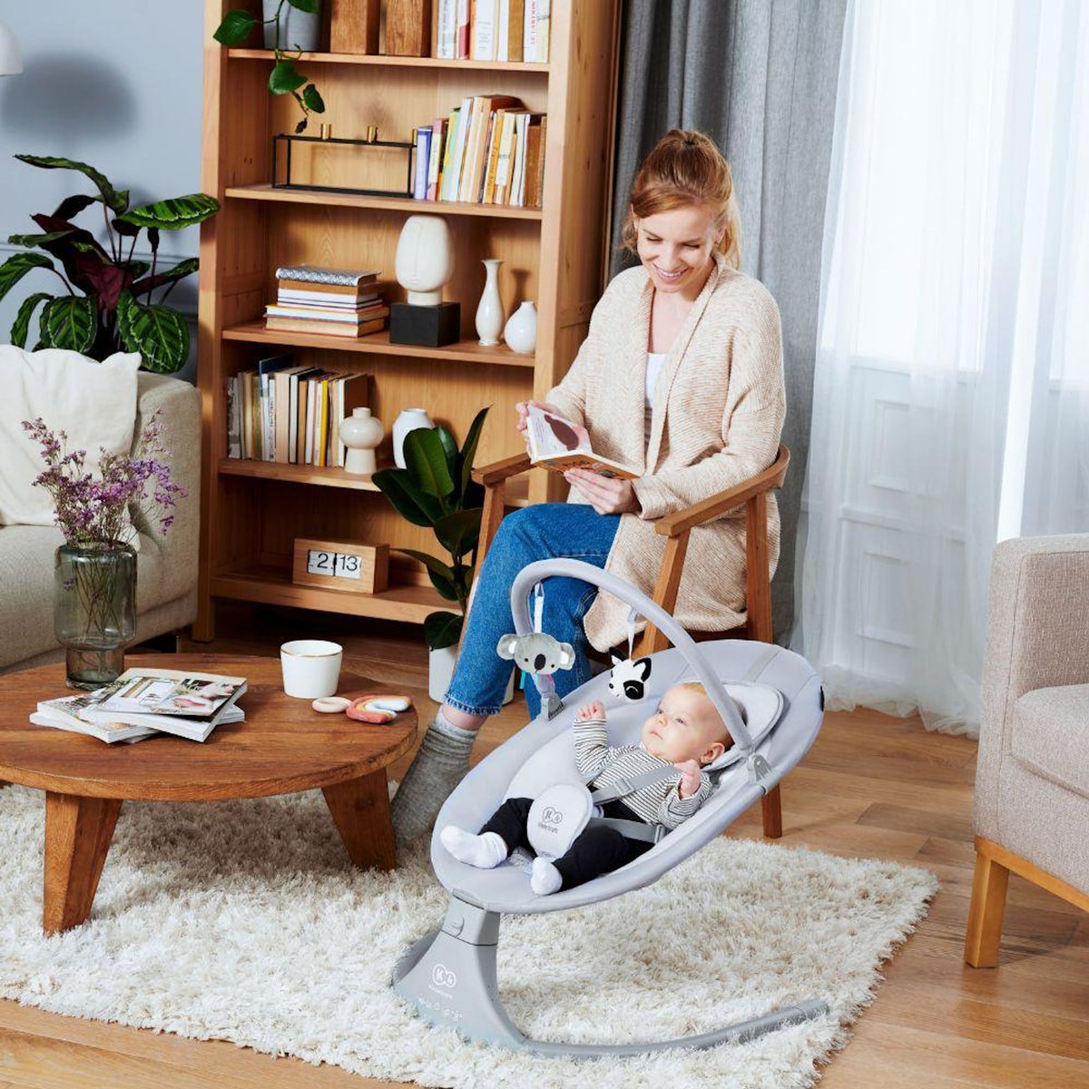 KINDERKRAFT Balancelle transat bebe modele pratique confortab