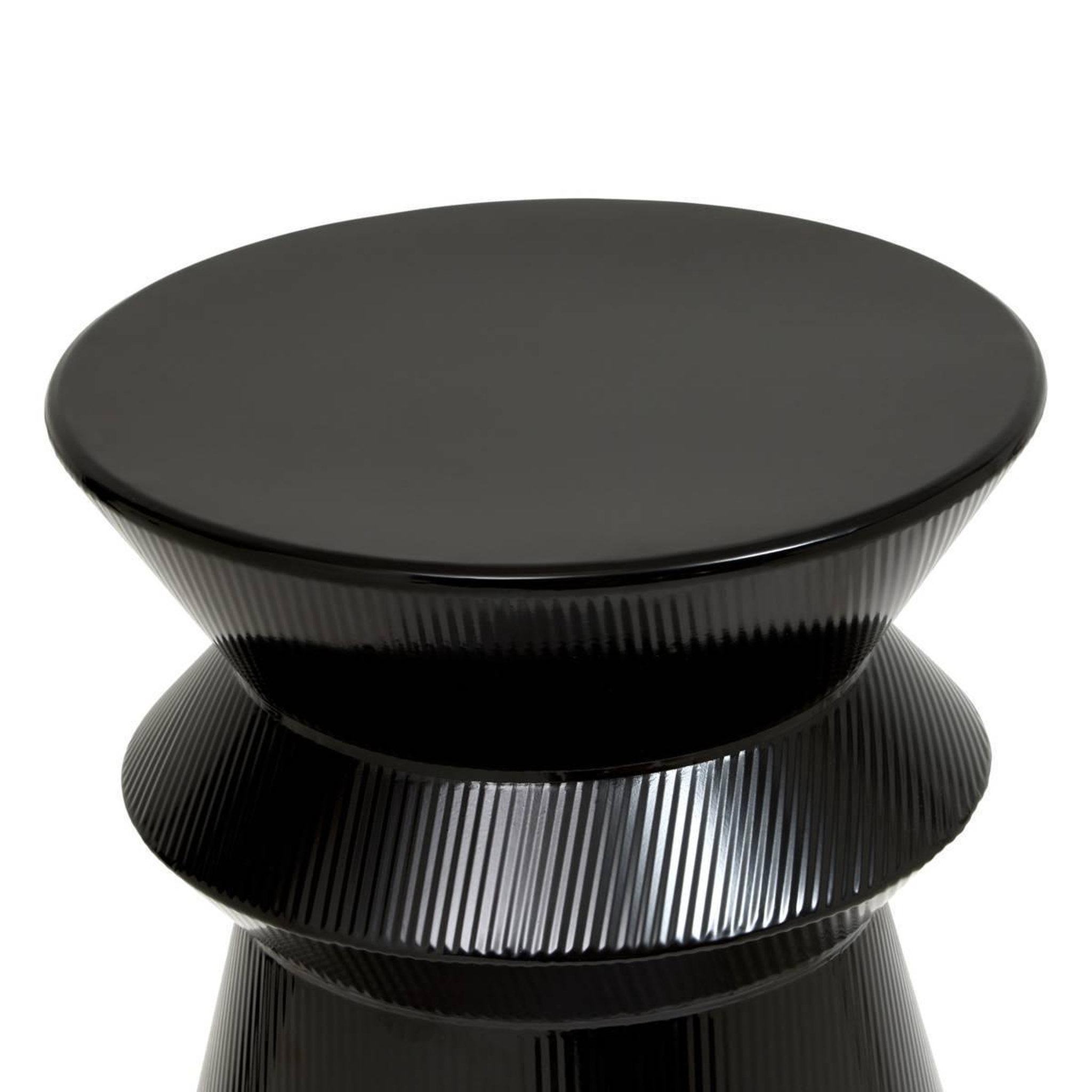 Voir la diapositive 2 : ATMOSPHERA Table d'appoint totem  maya  35cm noir