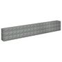 Voir la diapositive 3 : VIDAXL Lit sureleve a gabion Acier galvanise 360x30x60 cm