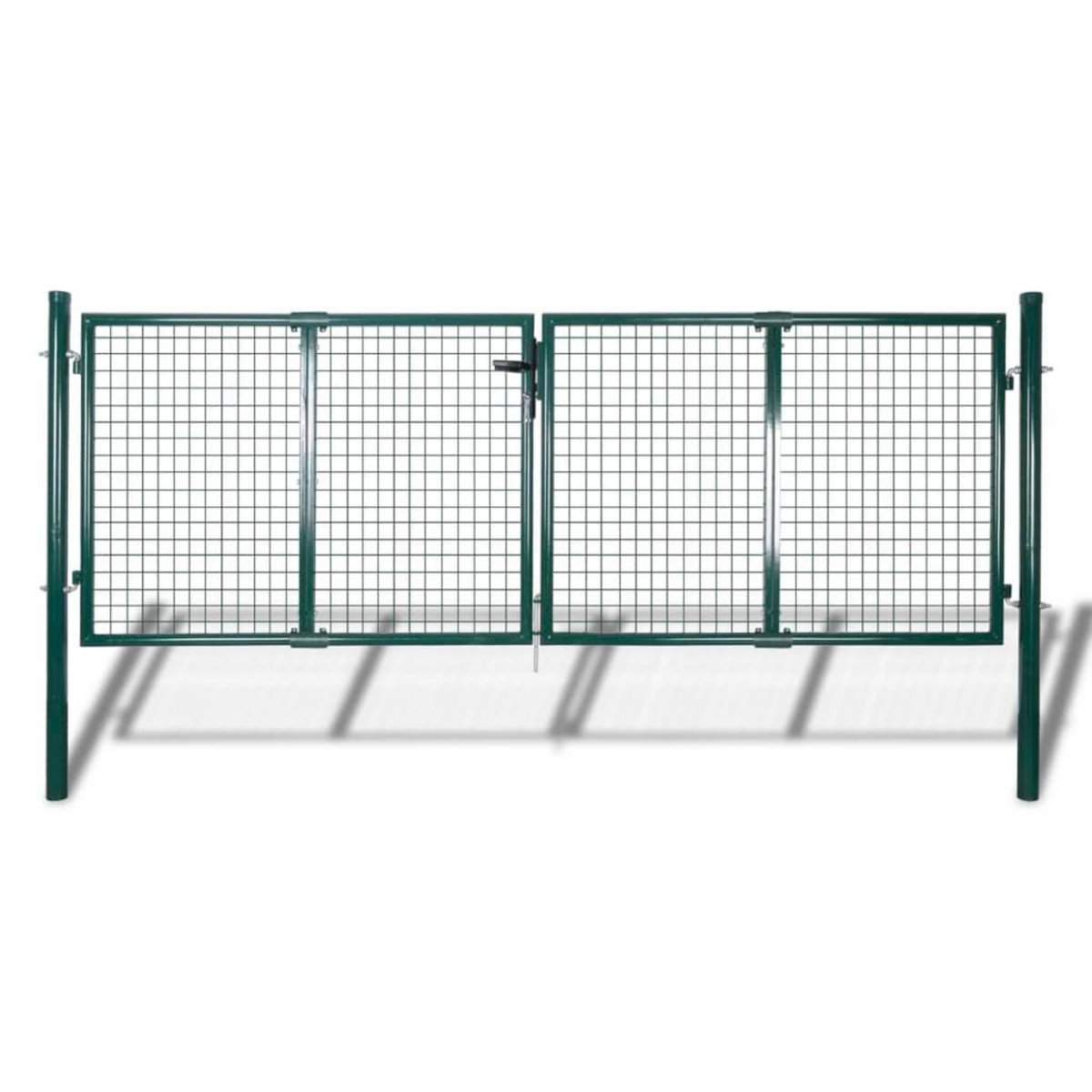 VIDAXL Portail de cloture en grillage galvanisee 289x75cm / 306x125 cm