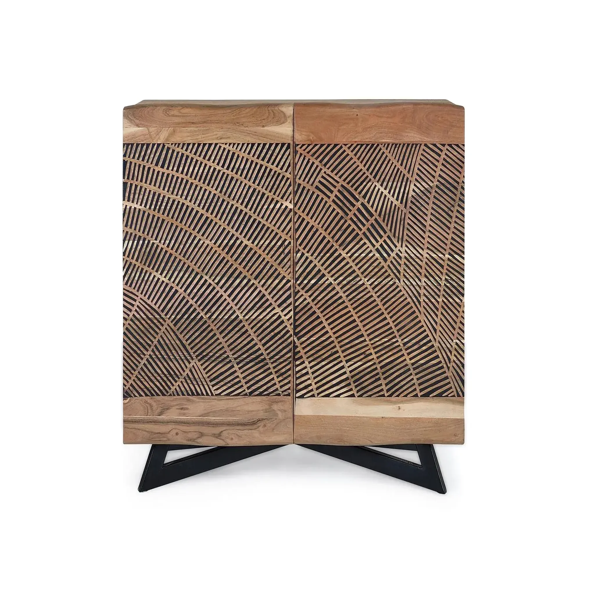 GINER Y COLOMER SL Buffet en bois d'acacia 90cm style rustique moderne