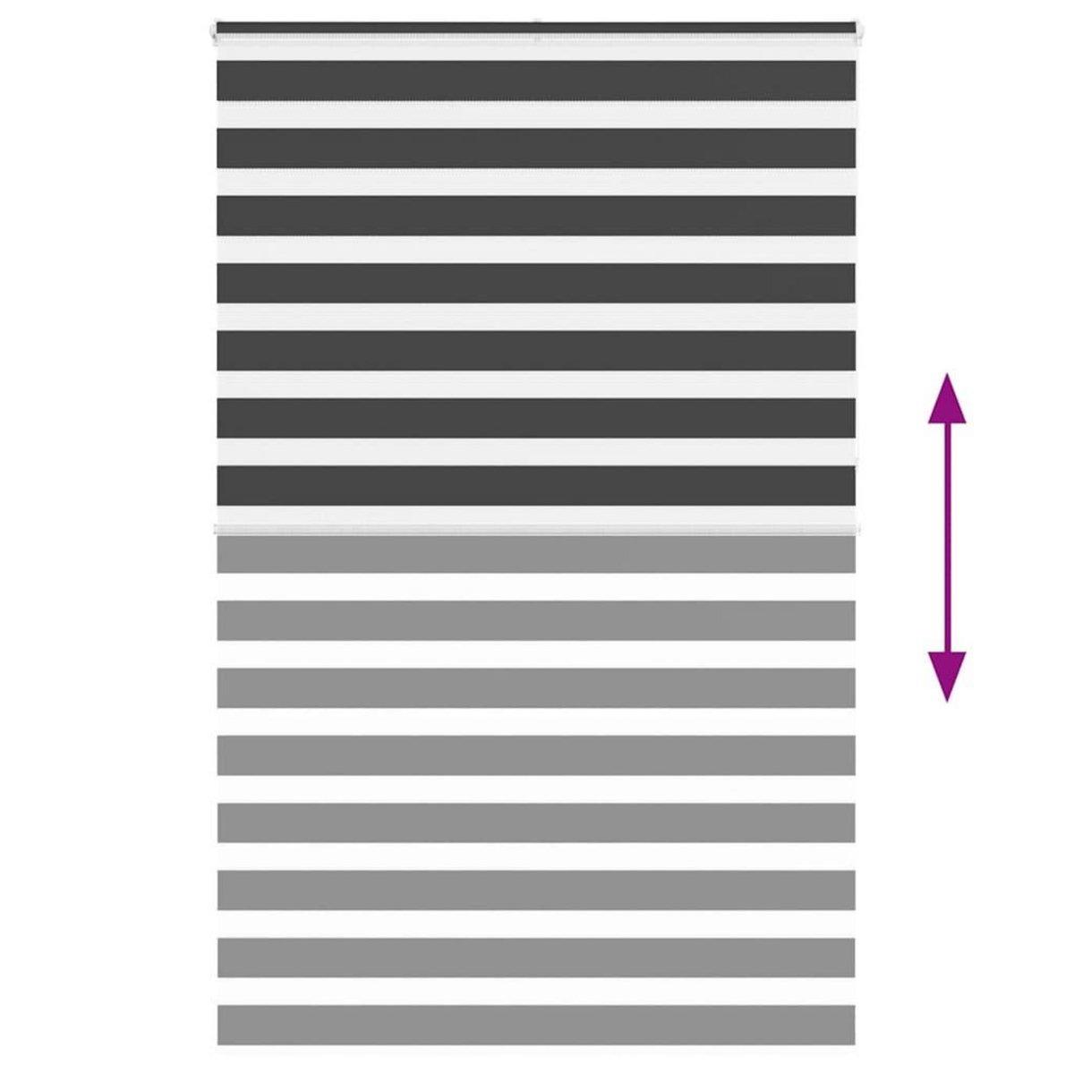 VIDAXL Store zebre noir 150x230 cm largeur du tissu 145,9 cm polyester