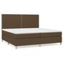 Voir la diapositive 2 : VIDAXL Sommier a lattes de lit avec matelas Marron fonce 200x200 cm