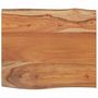 Voir la diapositive 3 : VIDAXL Dessus de table 70x60x2,5 cm rectangulaire bois massif acacia