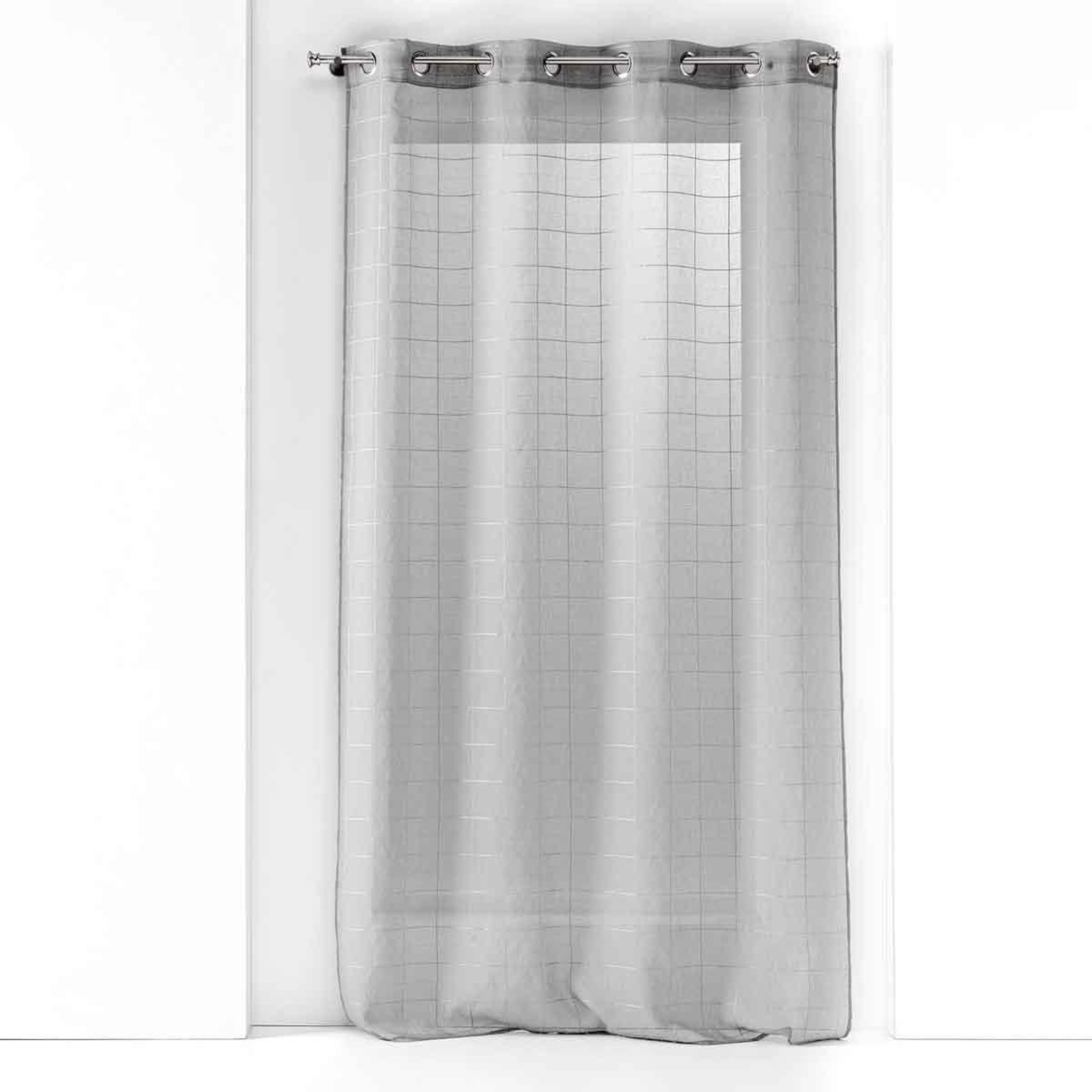 Douceur d'Intérieur Rideau voilage à œillets  eulalie  140x240cm gris
