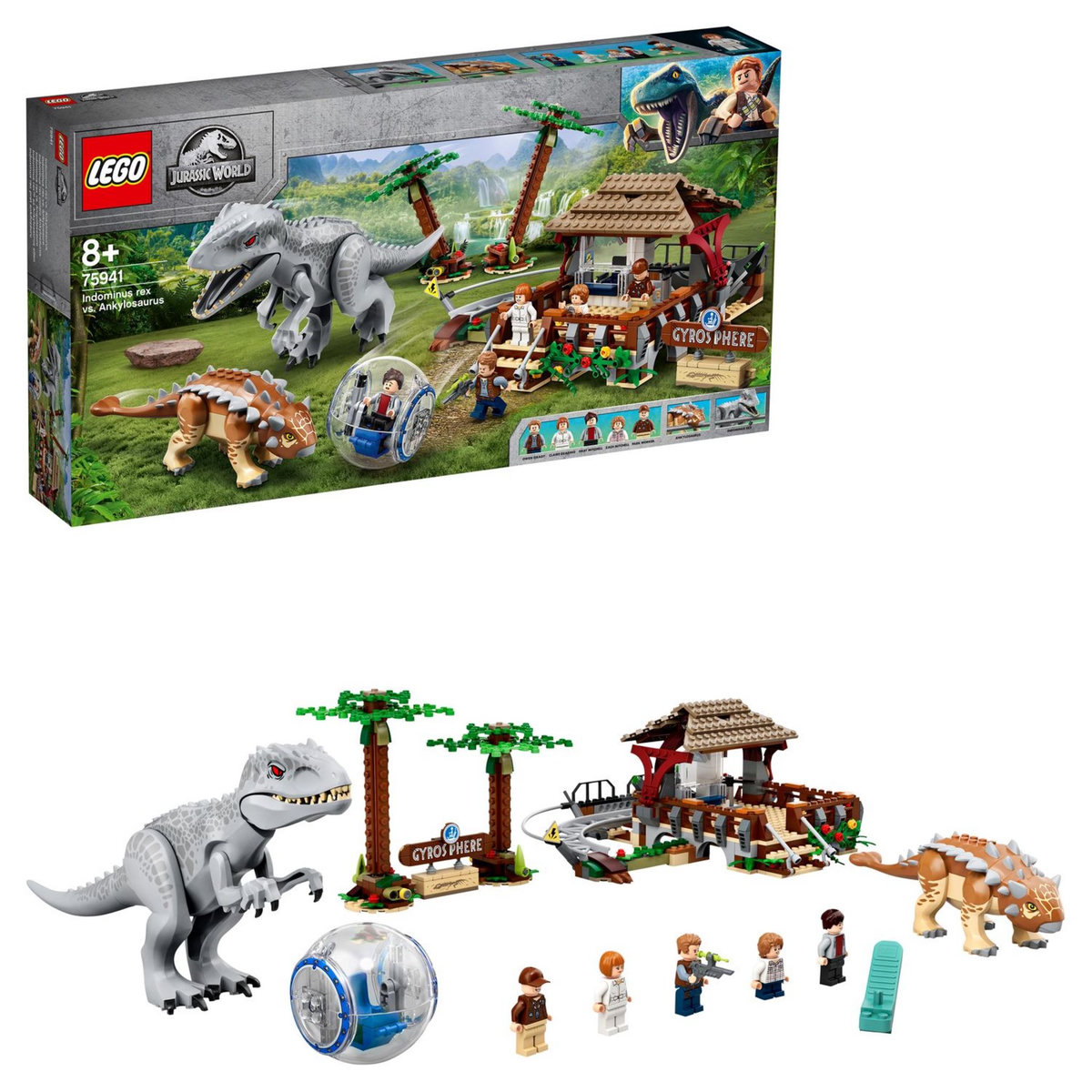 LEGO Jurassic World 75941 - L'Indominus Rex contre l'Ankylosaure