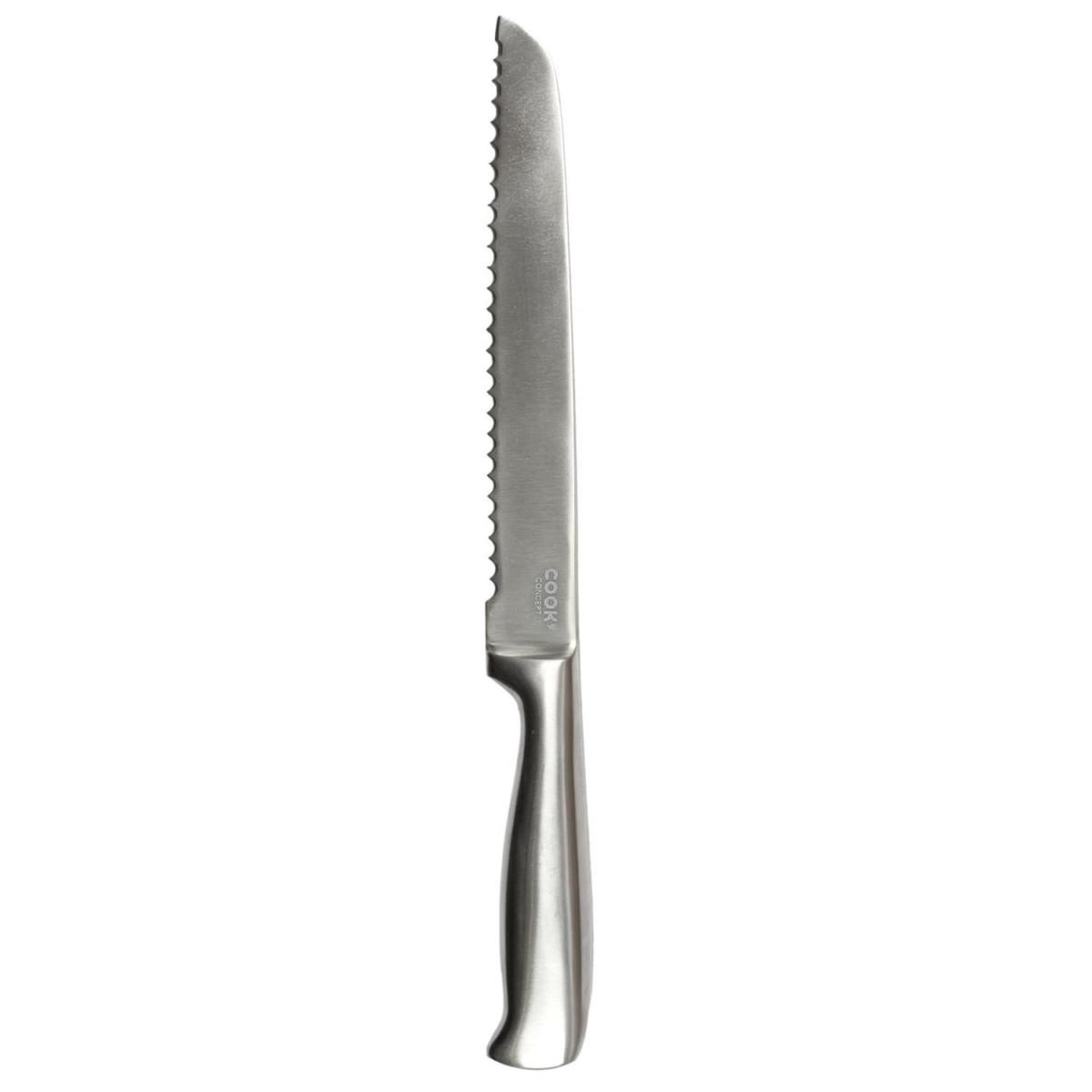 COOK CONCEPT Couteau à Pain en Acier  Inox  33cm Argent