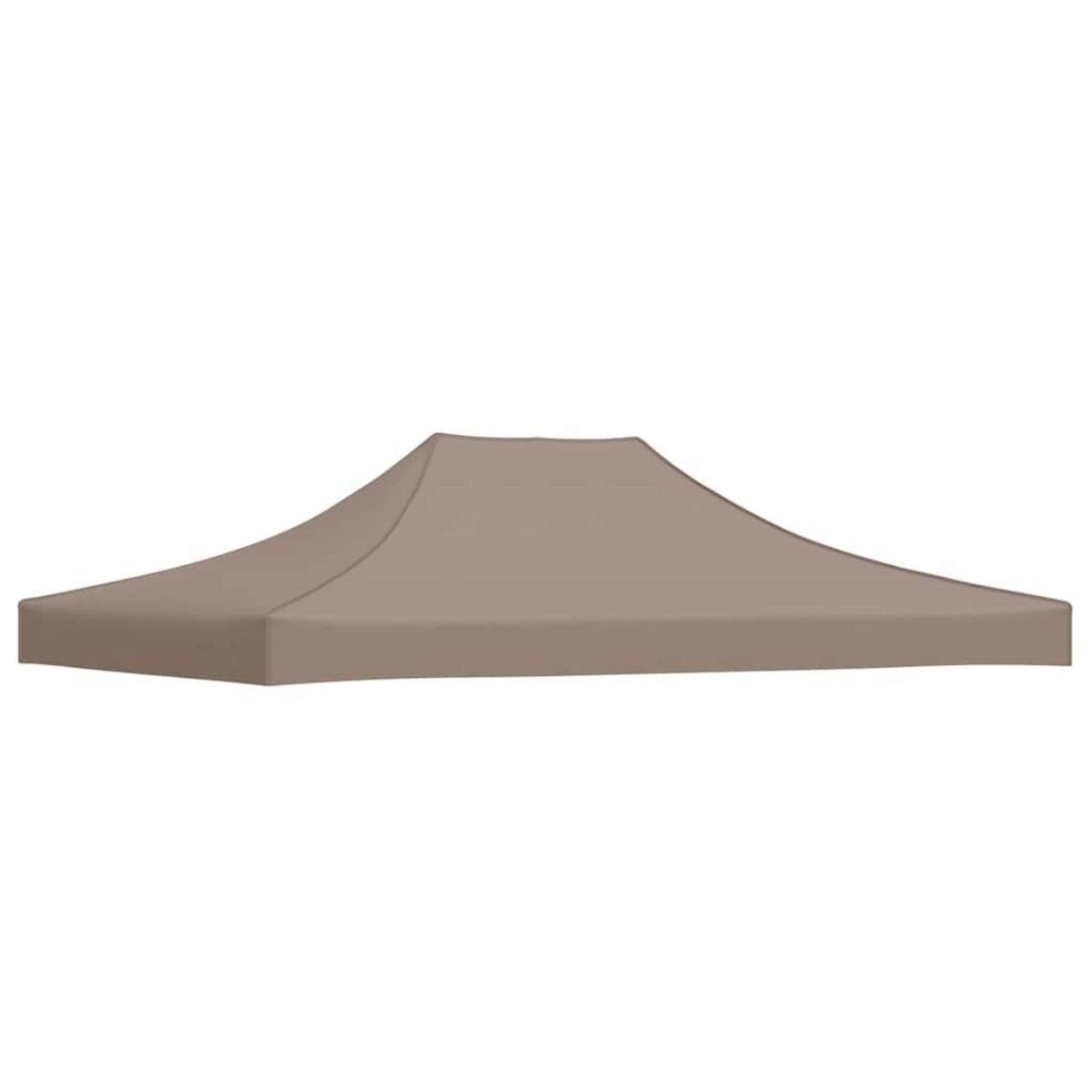 VIDAXL Toit de tente de reception 4x3 m Taupe 270 g/m^2