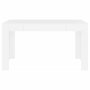 Voir la diapositive 3 : VIDAXL Table a manger Blanc 140x74,5x76 cm Bois d'ingenierie