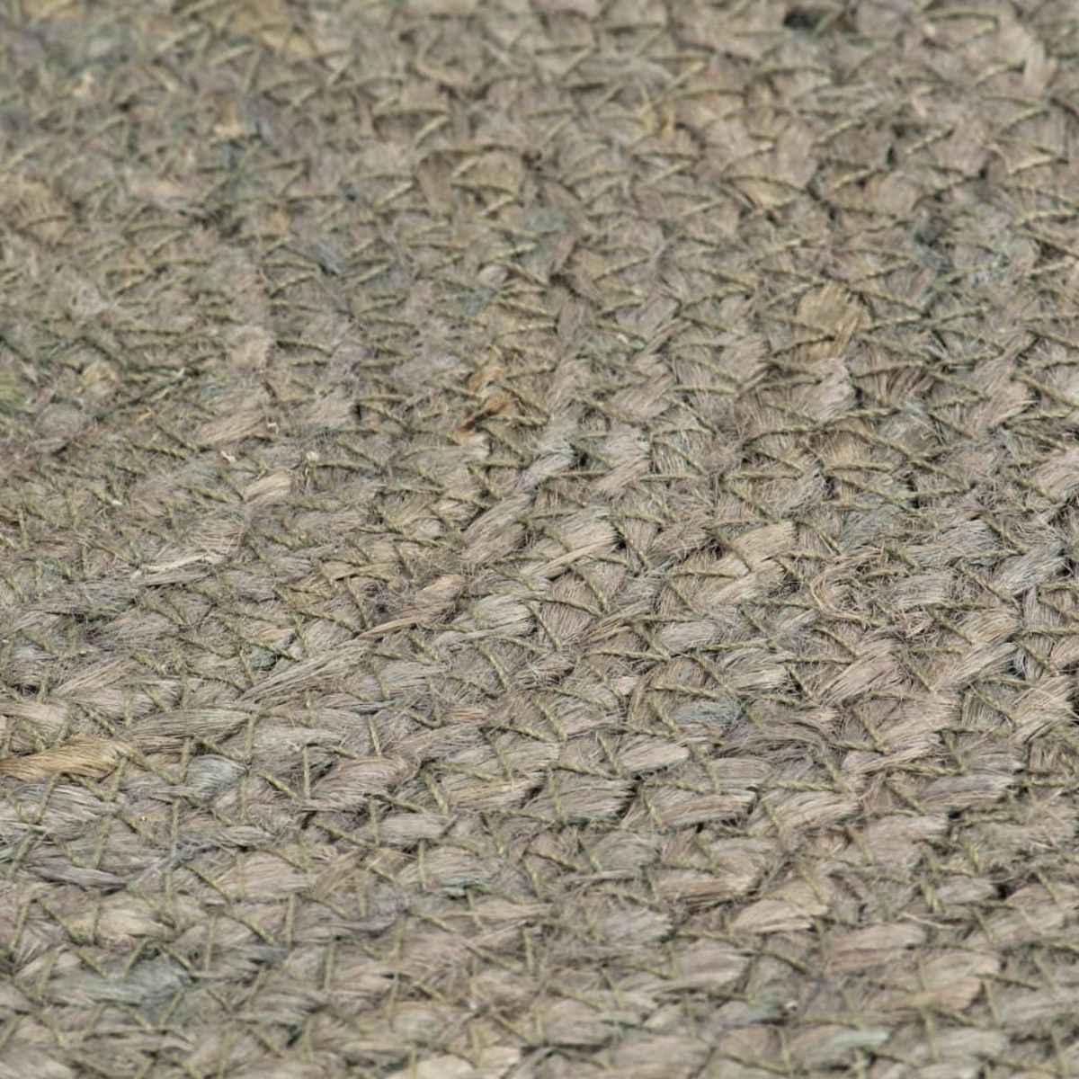 VIDAXL Napperons 4 pcs Gris Plain 38 cm Rond Jute