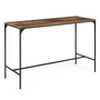 Voir la diapositive 5 : ID MARKET Ensemble table haute de bar DAYTON 150 cm et 6 tabourets effet vieilli design industriel