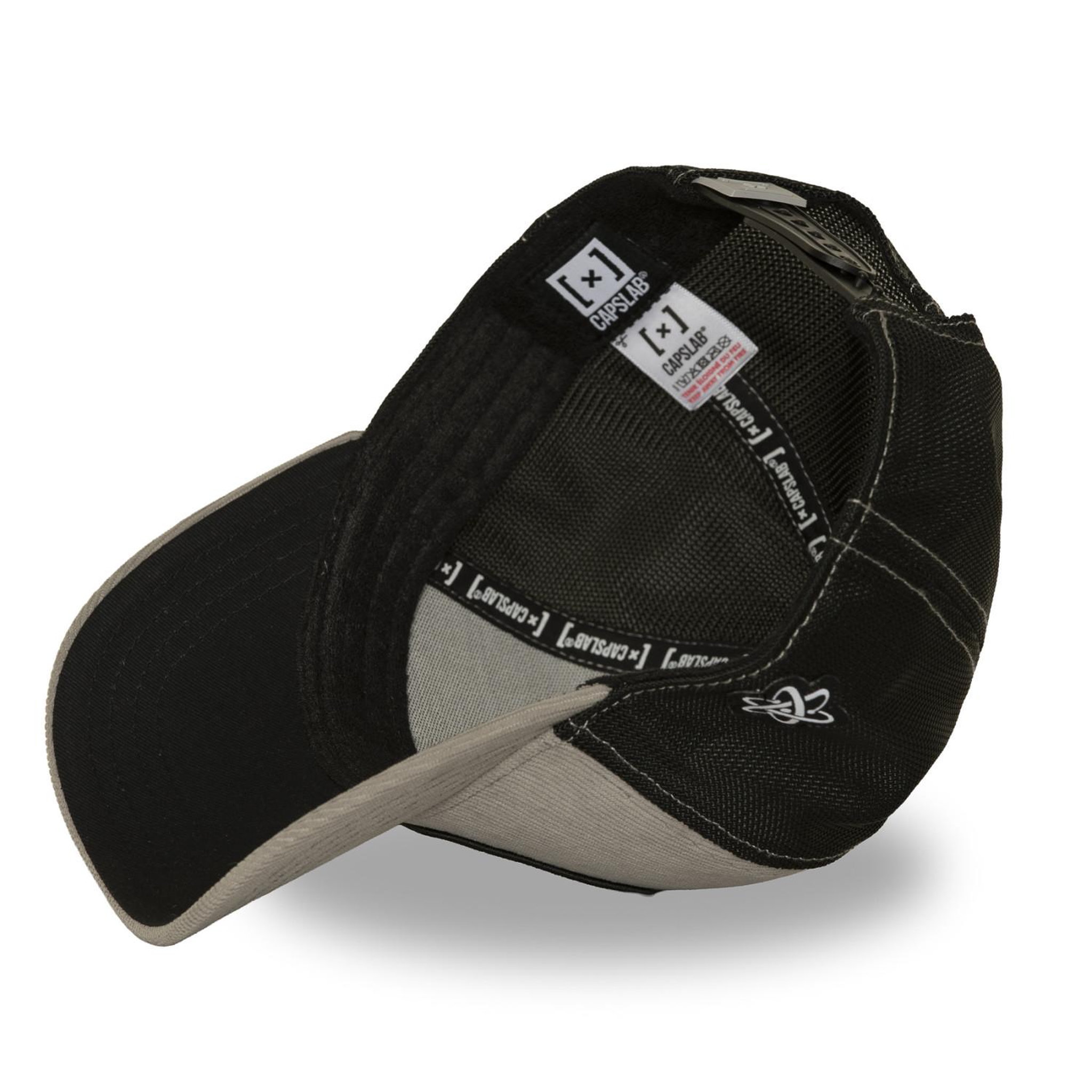 Voir la diapositive 5 : CAPSLAB Casquette trucker avec filet effet velours et patchthug life
