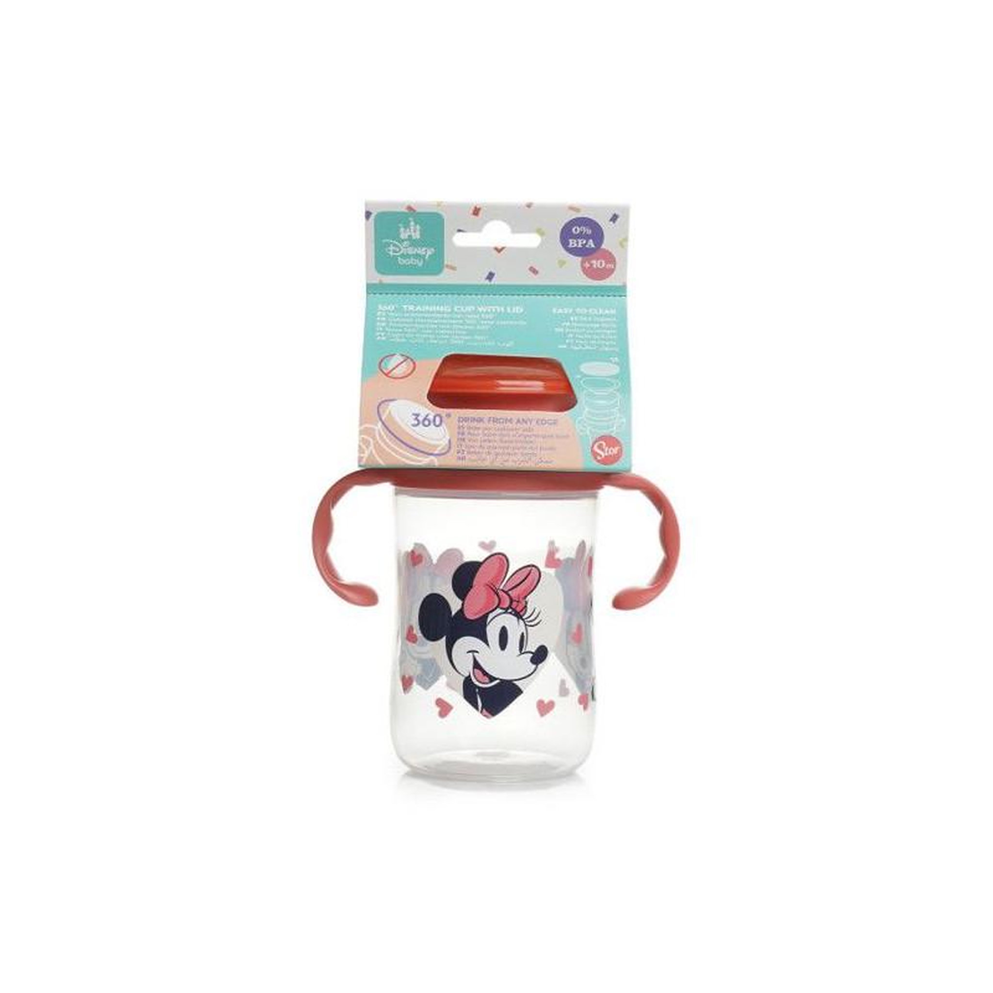 Voir la diapositive 5 : THERMOBABY TASSE D'APPRENTISSAGE 360 DEGRES - 360 training cup with lid MINNIE