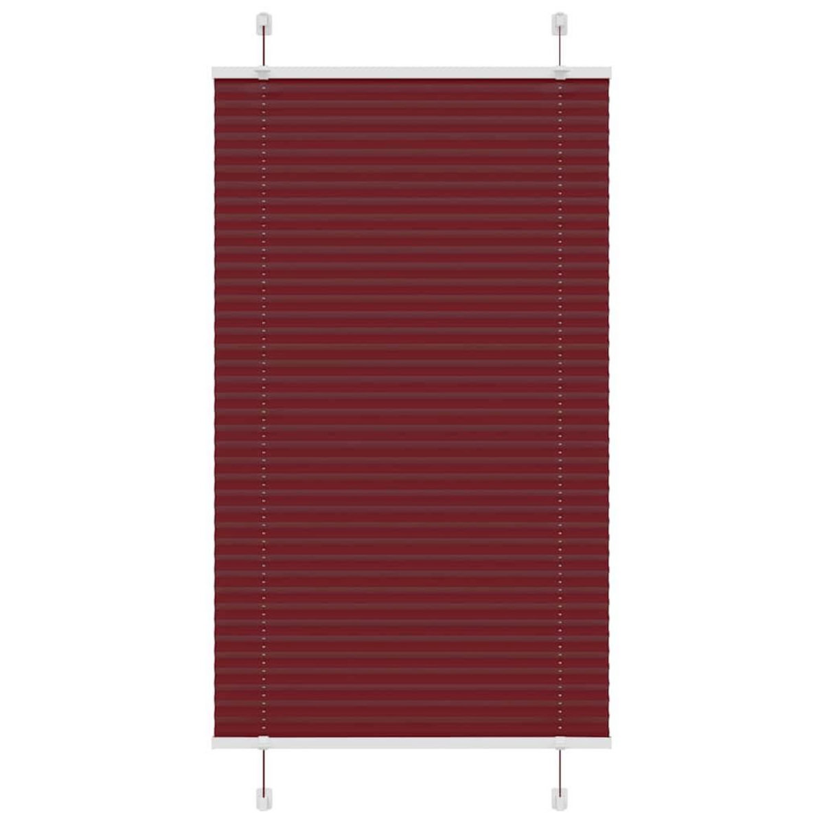 VIDAXL Store plisse rouge bordeaux 80x100 cm largeur du tissu 79,4 cm