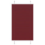 VIDAXL Store plisse rouge bordeaux 80x100 cm largeur du tissu 79,4 cm