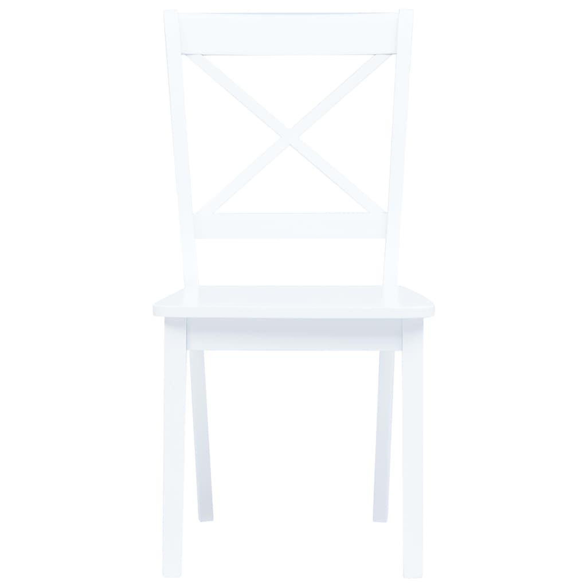 Voir la diapositive 4 : VIDAXL Ensemble de salle a manger 5 pcs Bois d'hevea Blanc
