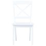 Voir la diapositive 4 : VIDAXL Ensemble de salle a manger 5 pcs Bois d'hevea Blanc