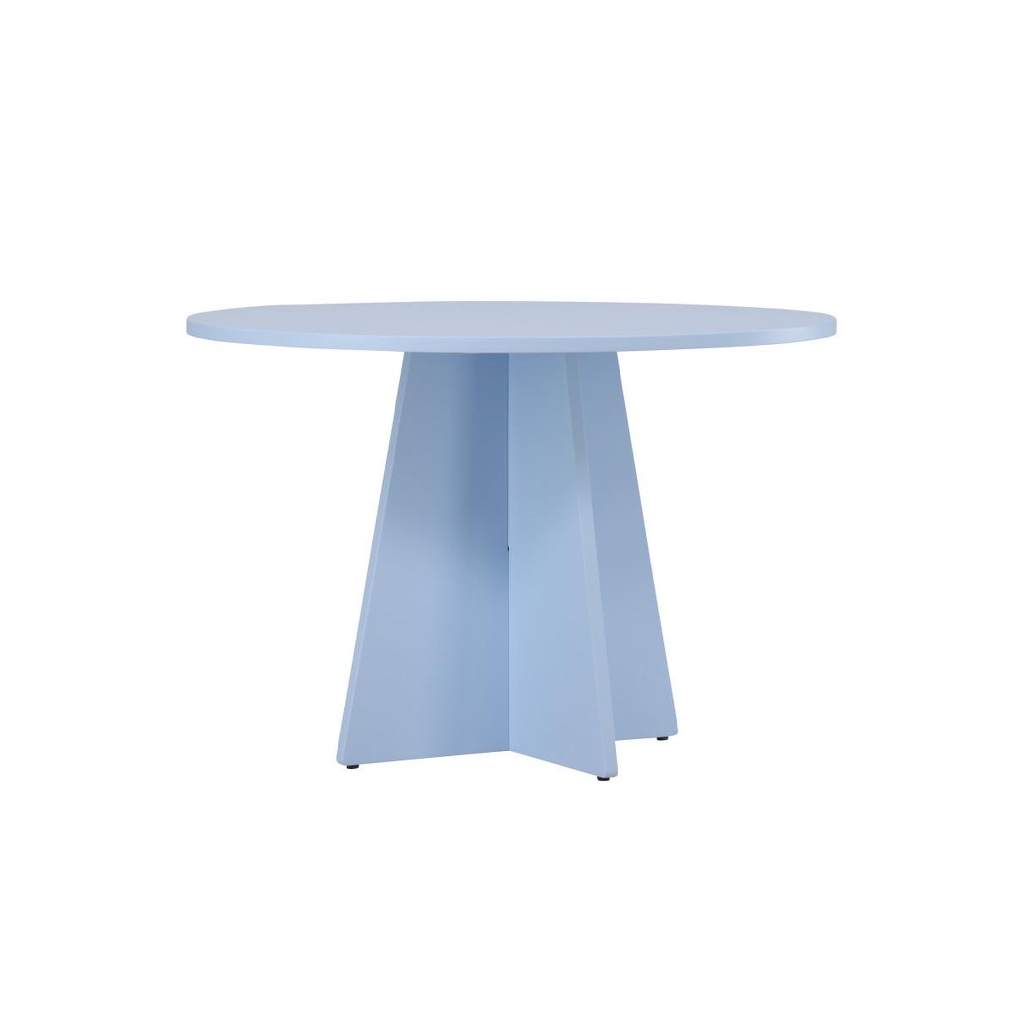 Voir la diapositive 3 : Paris Prix Table à manger ronde  bootcut  110cm bleu