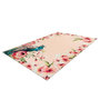 Voir la diapositive 4 : Paris Prix Tapis Imprimé Fleuri à Poils Courts  Blossom  Crème