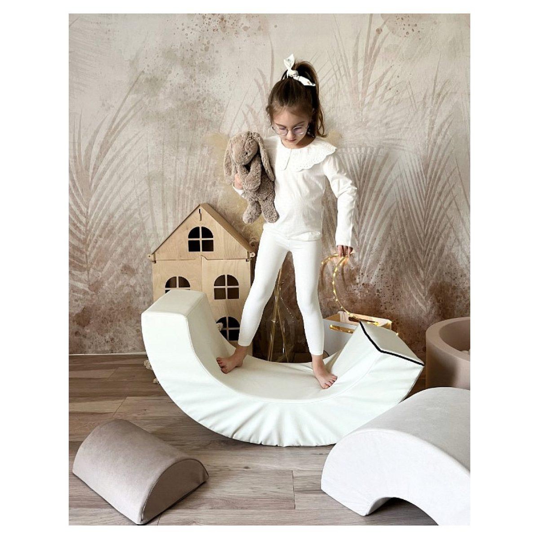 Voir la diapositive 2 : MONIO FOR KIDS Blocs mousse arc en ciel beige