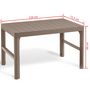 Voir la diapositive 4 : Keter Keter Table de jardin Lyon Cappuccino