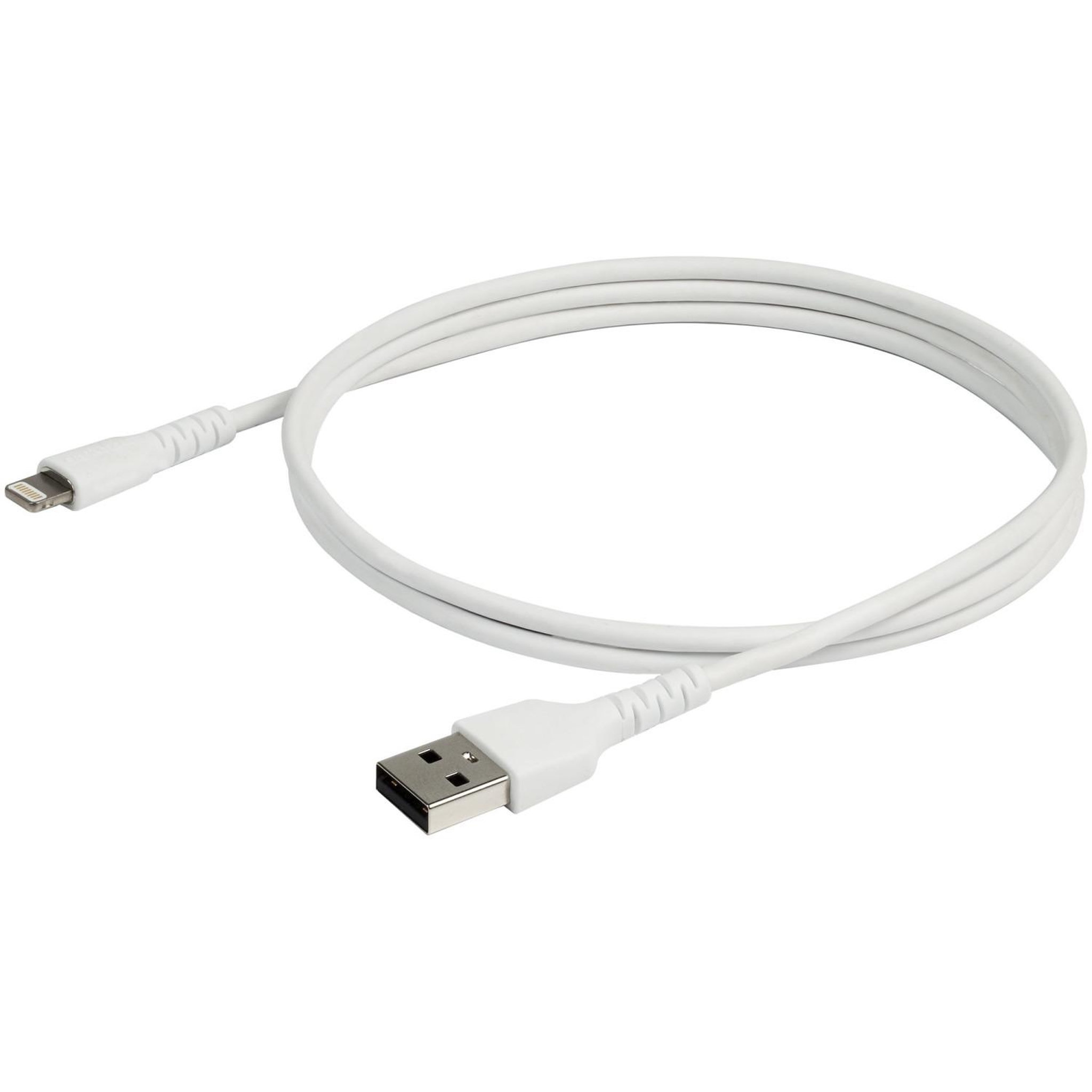 Voir la diapositive 3 : Startech Startech.com câble usb-a vers lightning blanc robuste 1m - câble de charge/synchronisation de type a vers lightning en fibre aramide - ipad/iphone 12 - certifié apple mfi