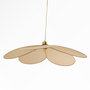Voir la diapositive 1 : Rendez vous déco Suspension pétale en tissu beige et métal doré 75 cm-Flora