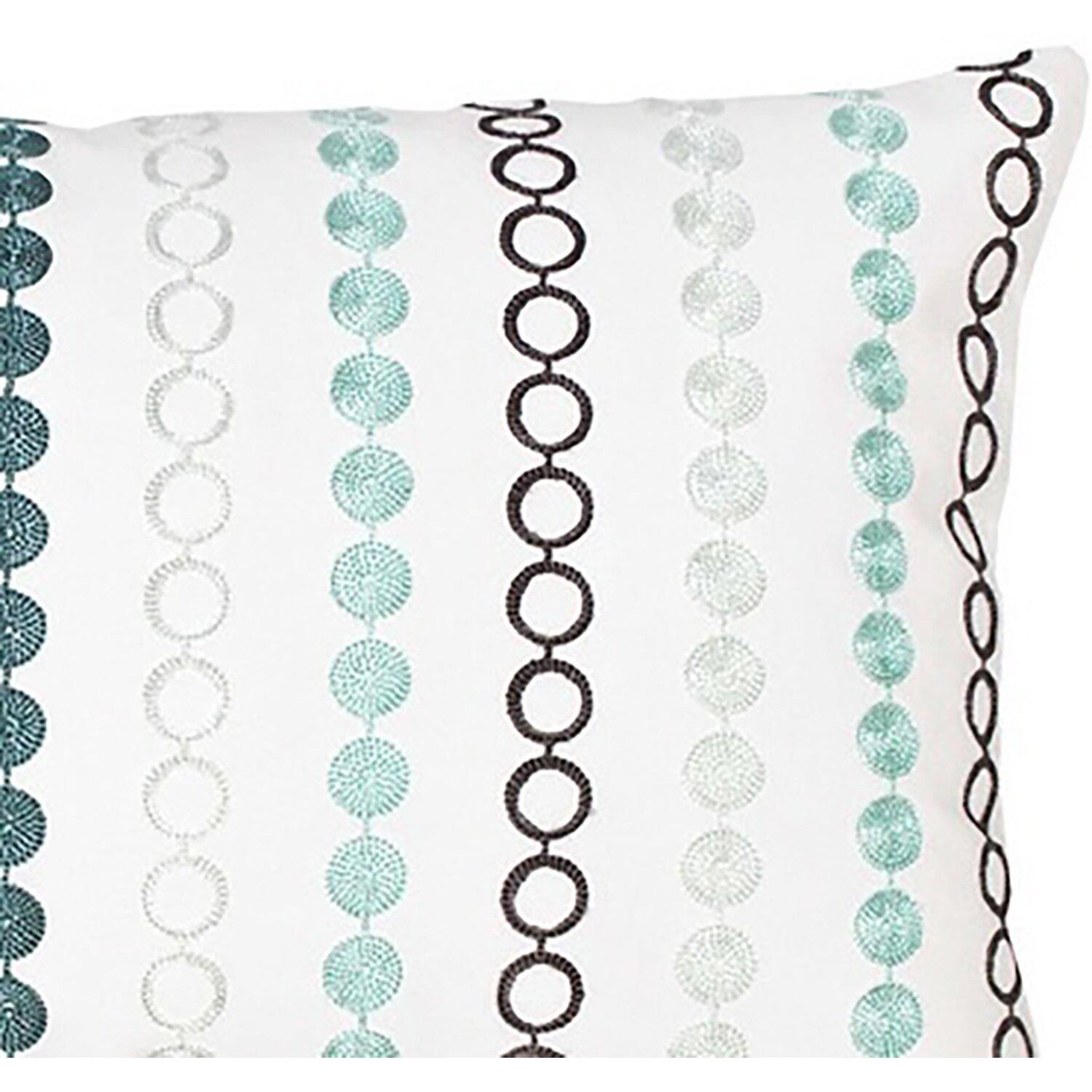 Voir la diapositive 5 : Les Ateliers du Linge Coussin imprimé en polycoton stello