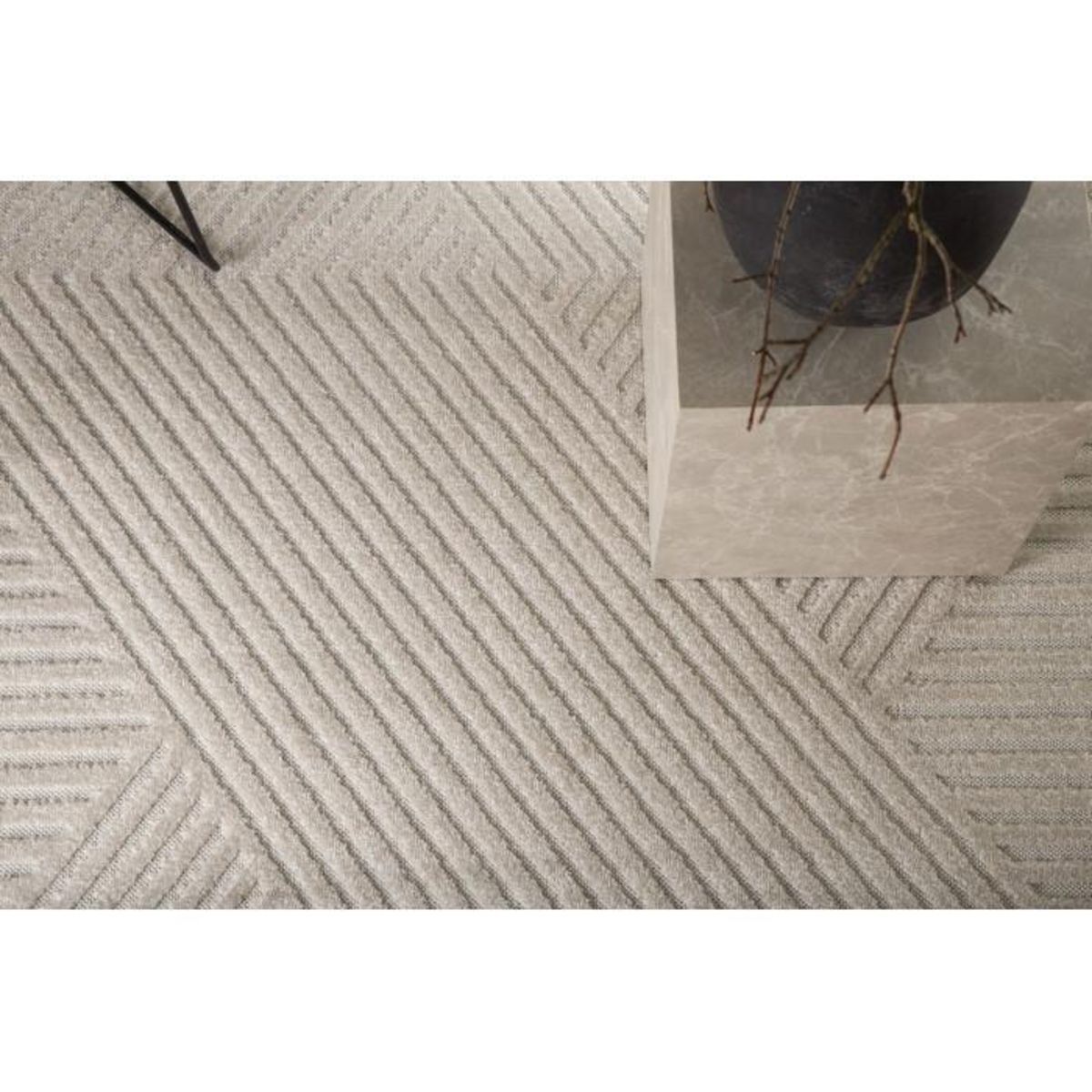 Paris Prix Tapis Design  Aron Solar  160x230cm Naturel