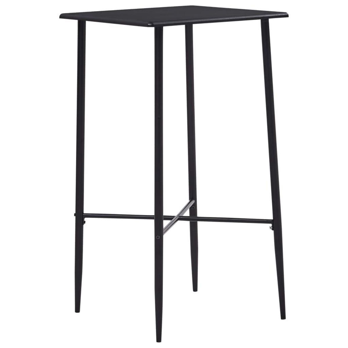 VIDAXL Ensemble de bar 5 pcs Tissu Noir