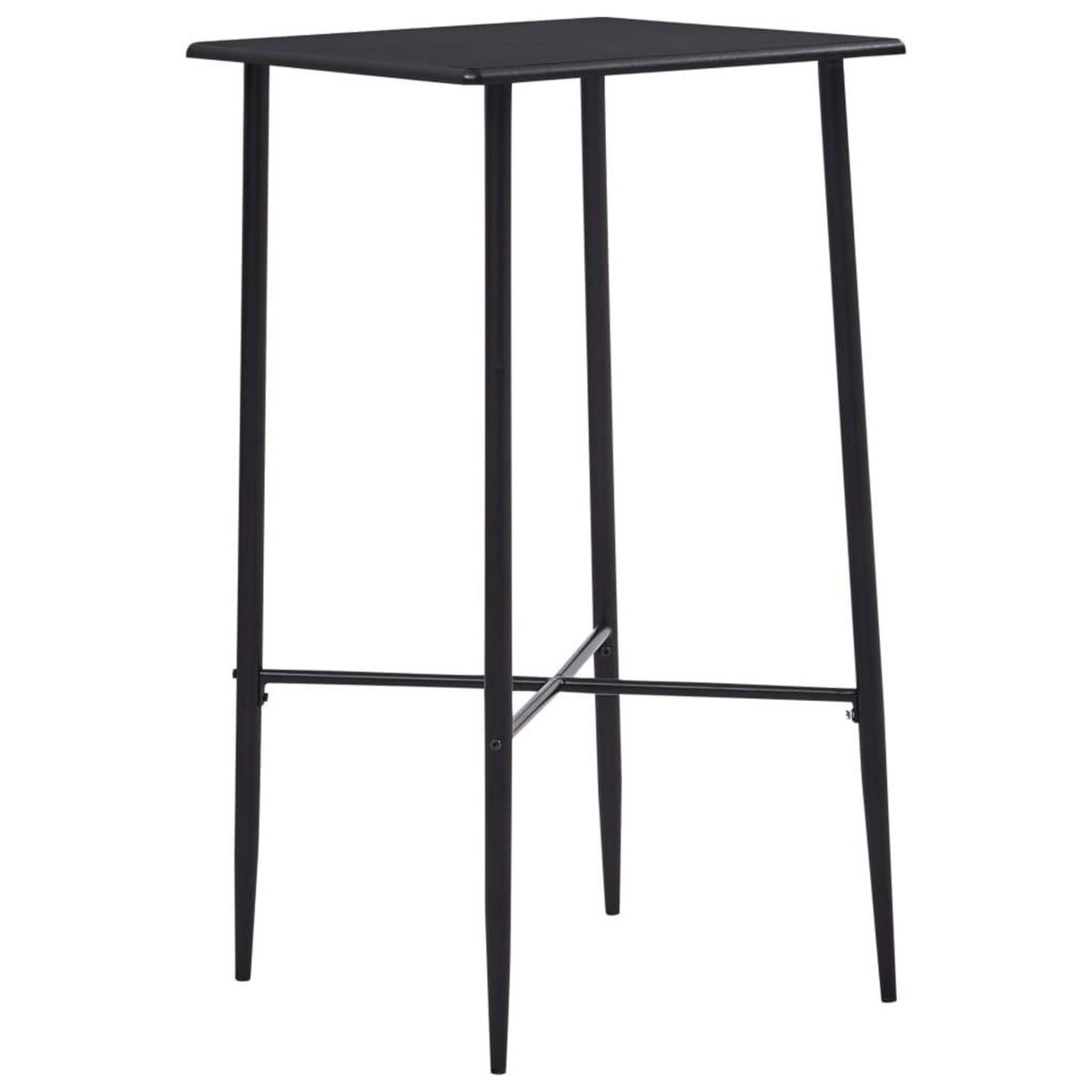 VIDAXL Ensemble de bar 5 pcs Tissu Noir