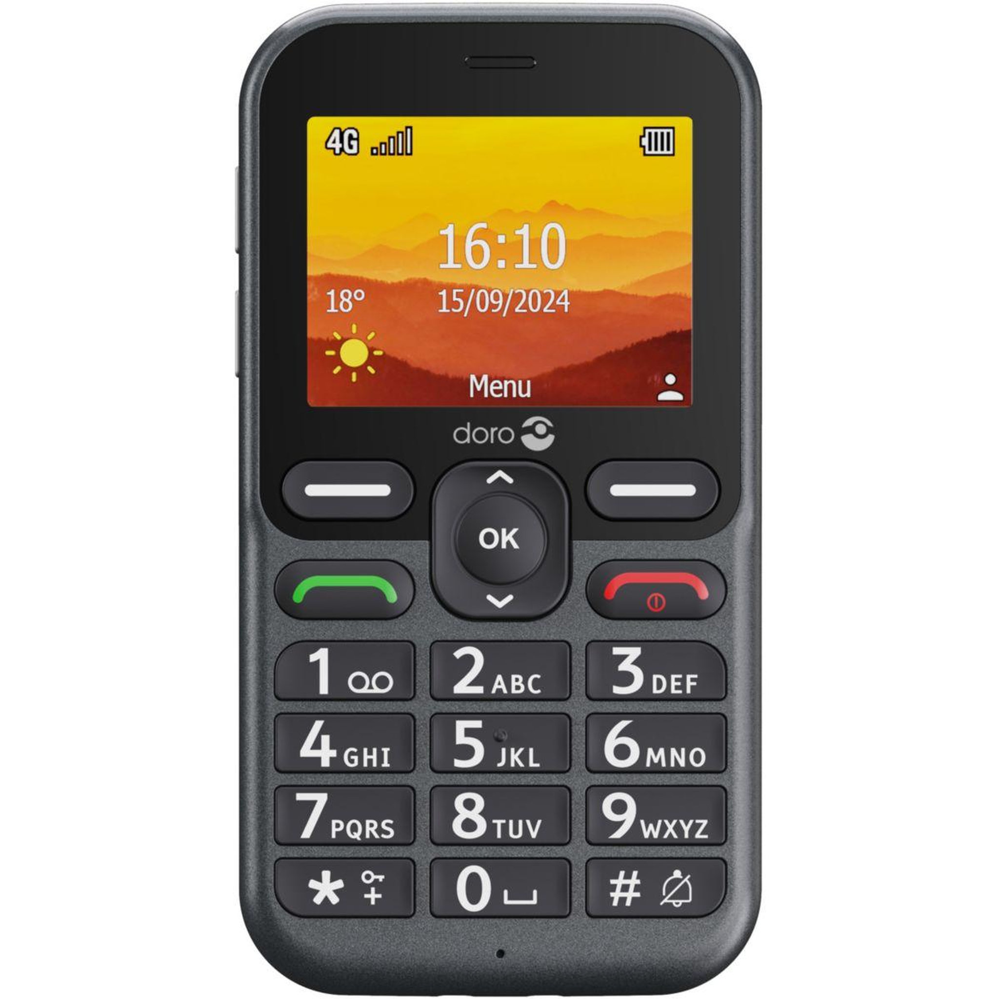 Voir la diapositive 2 : Doro Téléphone portable leva l10 graphite