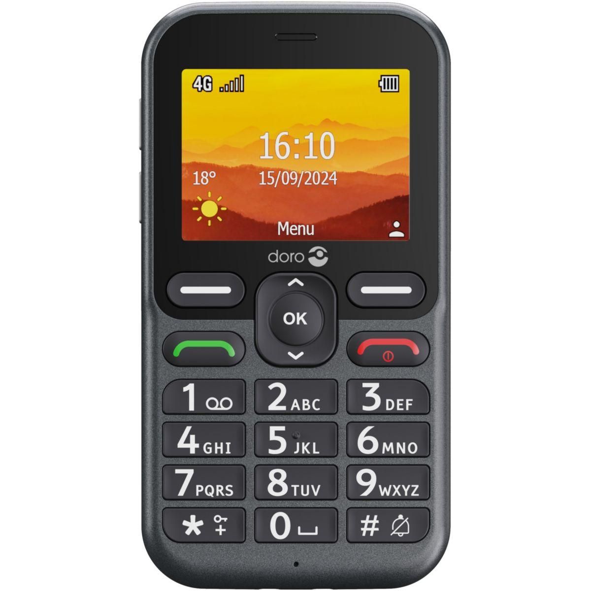 Doro Téléphone portable Leva L10 Graphite