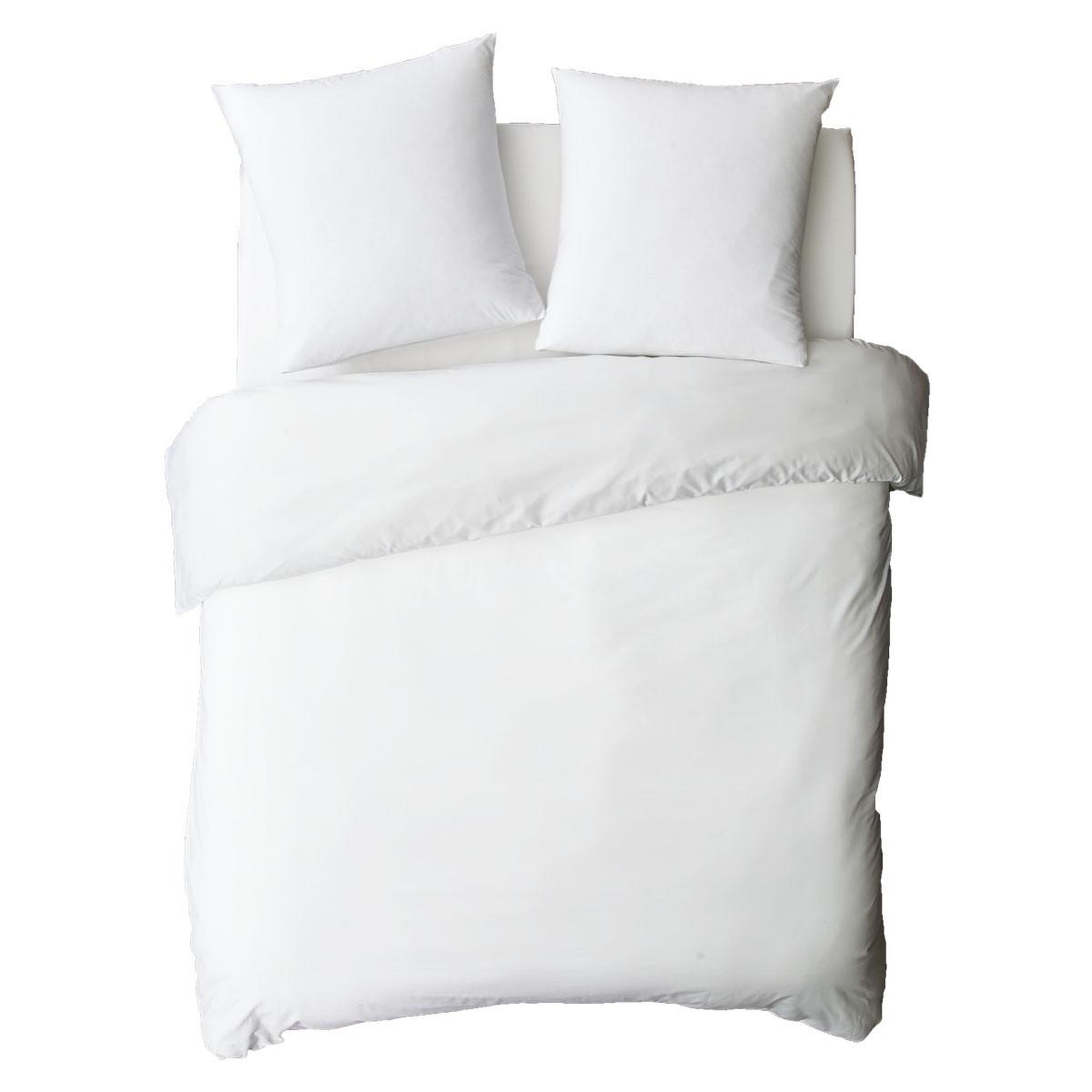 Voir la diapositive 4 : FUTURE HOME Drap housse uni en coton 57 fils