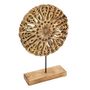 Voir la diapositive 1 : ATMOSPHERA Objet Déco en Bois  Lary  34cm Beige