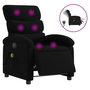 Voir la diapositive 2 : VIDAXL Fauteuil de massage inclinable electrique Noir Tissu