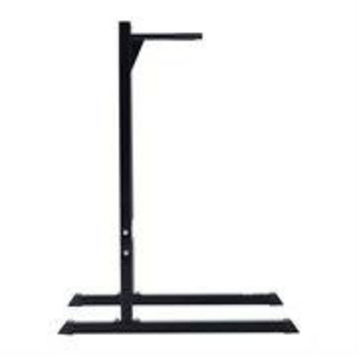 HOMCOM Appareil abdominaux dips barres à dips Fitness poignées ergonomiques et pieds antidérapants acier noir