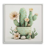 Paris Prix Tableau Imprimé  Cactus IV  40x40cm Multicolore