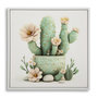 Voir la diapositive 1 : Paris Prix Tableau Imprimé  Cactus IV  40x40cm Multicolore