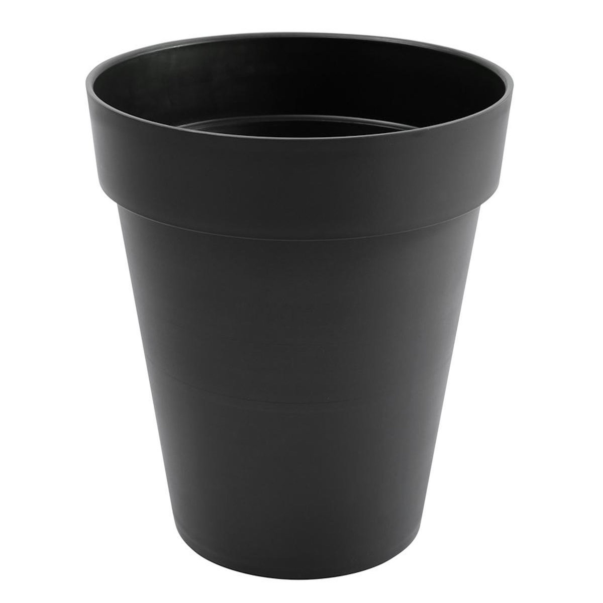 Eda Pot de fleur rond Toscane Ø 60 x H.47 cm - Gris Anthracite - Eda