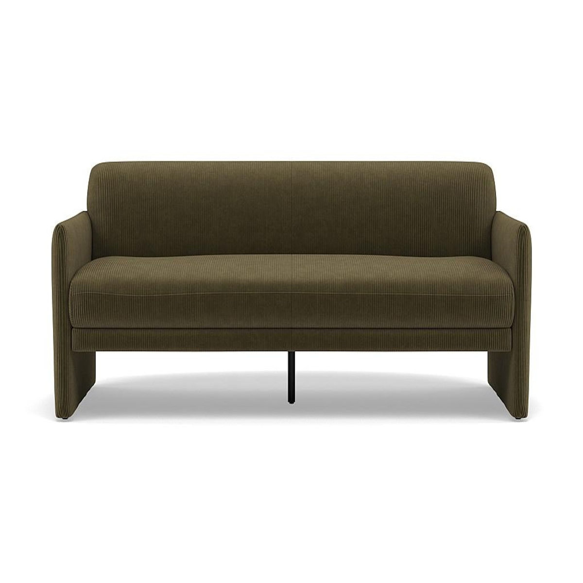 BEST MOBILIER Mathis - canapé convertible clic-clac 3 places en velours côtelé